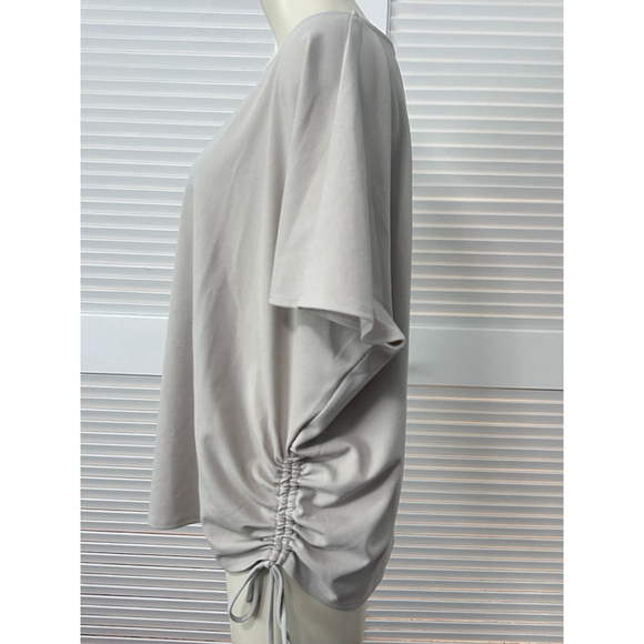 🔵New Directions Drop Sleeve Top Bone, Beige T-Shirt Size 1X - Picture 2 of 9